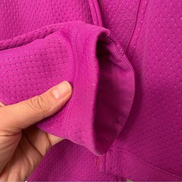 Nike Golf hot neon Pink Polka Dot Tour Performance Therma-Fit Jacket Full Zip M - Picture 4 of 13